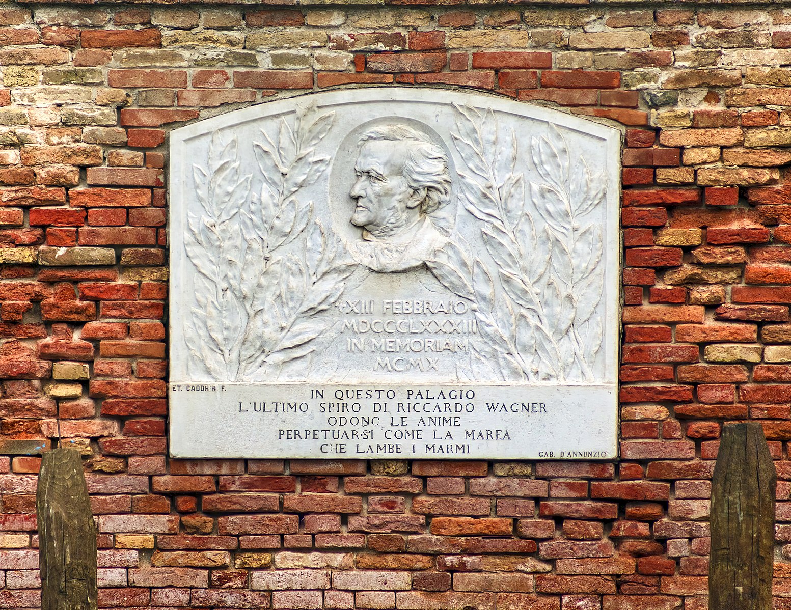 Richard Wagner plaque venice