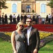 Andrew Dickinson and Joanna Foote at the Festspielhaus